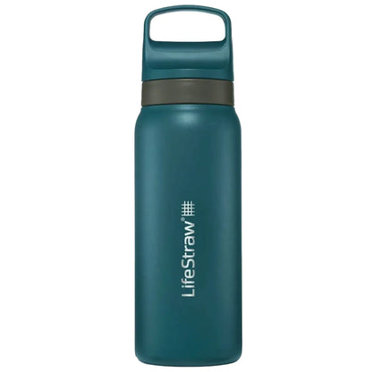 LifeStraw Go 2.0 - 700ml Stainless Steel Water Filter Bottle - Tundra