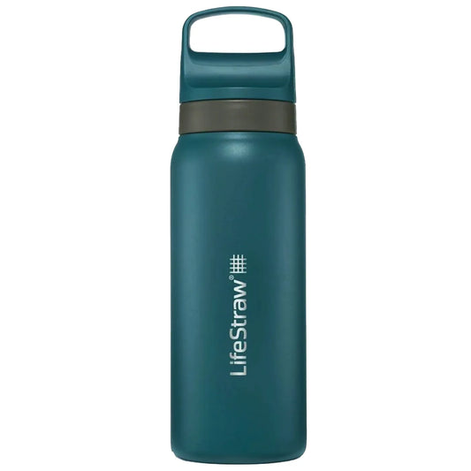 LifeStraw Go 2.0 - 700ml Stainless Steel Water Filter Bottle - Tundra