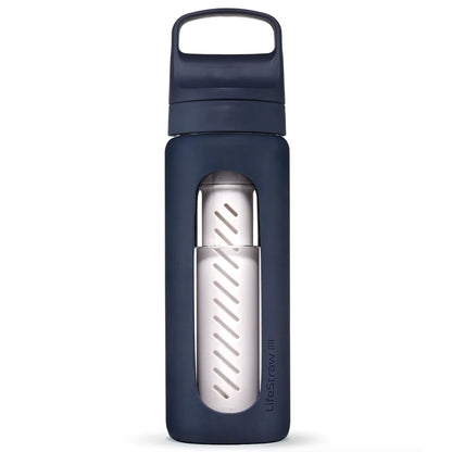 LifeStraw Go Glass 590ml Water Filter Bottle - Aegean Sea