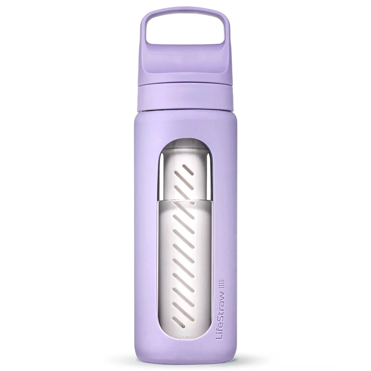 LifeStraw Go Glass 590ml Water Filter Bottle - Provence Purple