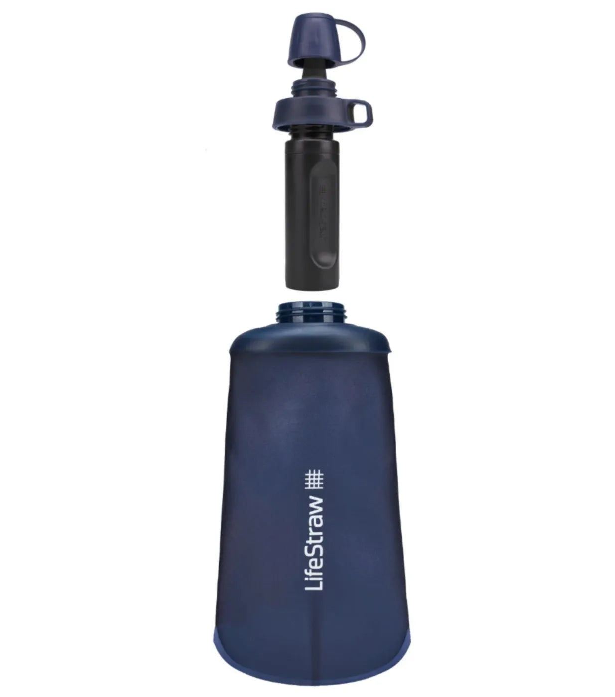 Membrane Microfilter: up to 2,000L - water will stop flowing through once the filter has reached the end of its lifetime
