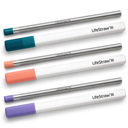 LifeStraw SIP 3 Pack with Cases - Laguna / Apricot / Thistle