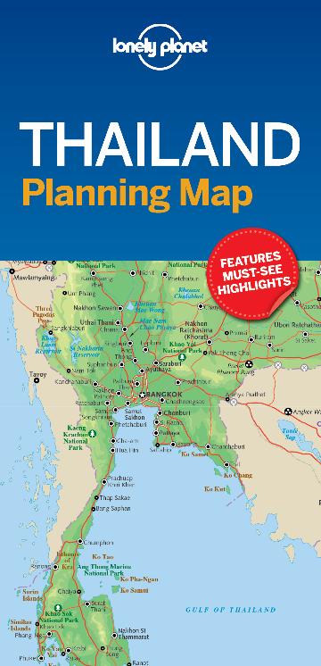 Lonely Planet Thailand Planning Map