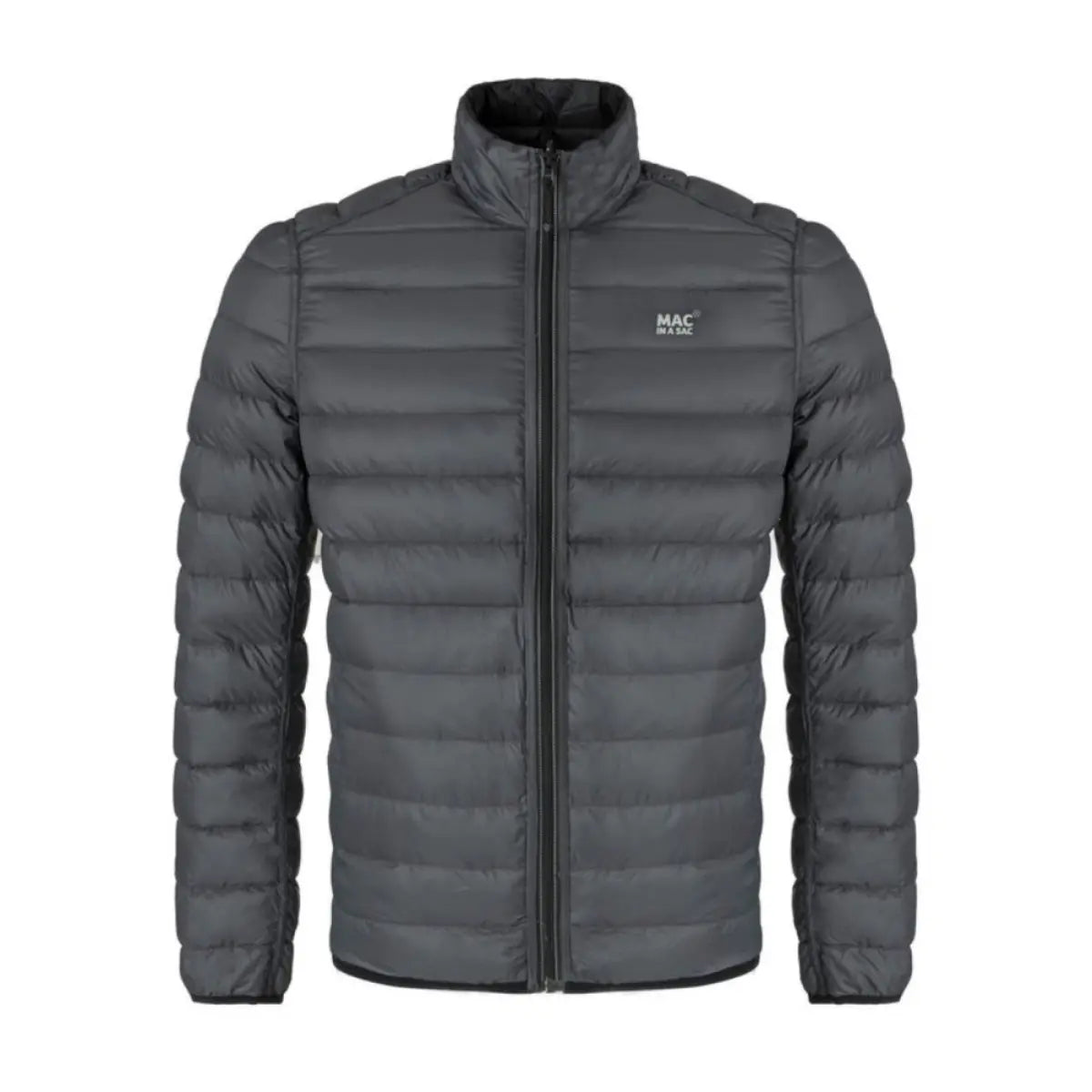 Mac in a Sac Polar - Mens Reversible Down Jacket - Large - Jet Black / Charcoal