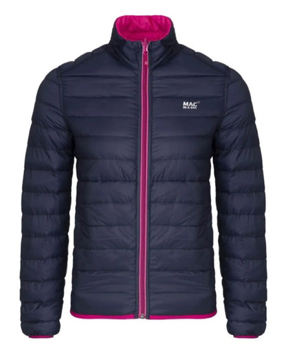 Mac in a Sac Polar Womens Reversible Down Jacket - Size 8 - Fuchsia / Navy