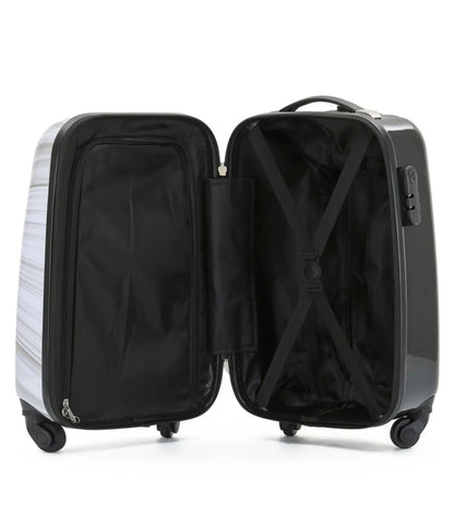 Cross ribbon and zipped divider for easy packing