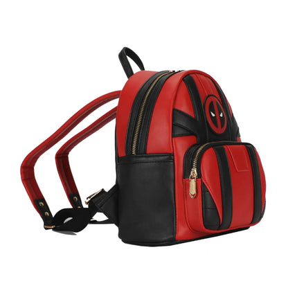 Marvel Deadpool Deluxe Mini Backpack - Red / Black