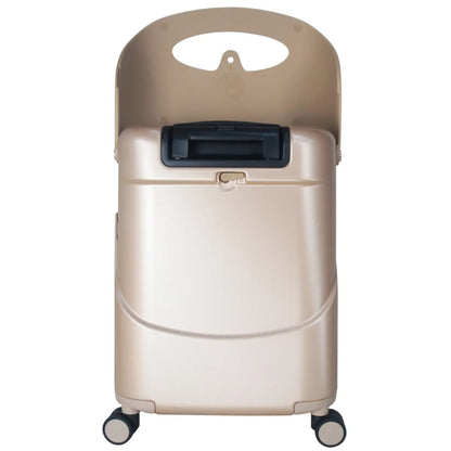 Push button, retractable handle