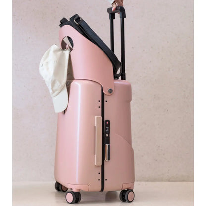 Built-in purse hook to hang bags