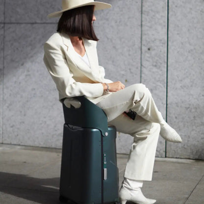 Built in seat back great for multi use: child riding, portable seat for adults