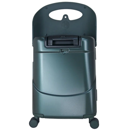 Dual wheels and push button retractable handle