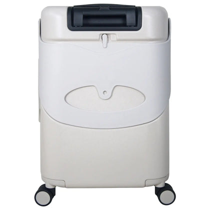 Seat folds down when not is use