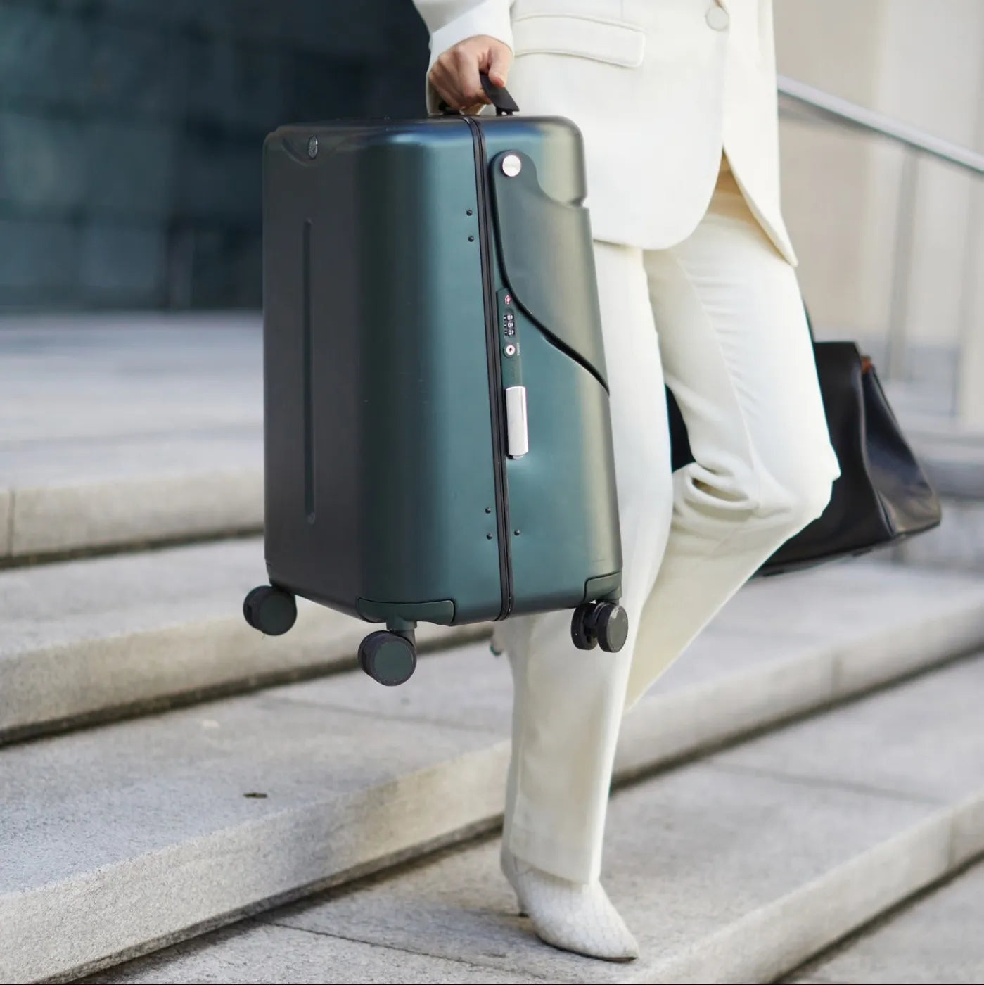 MiaMily 48 cm Ride-On Carry-on Suitcase - Forest Green