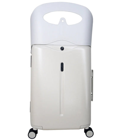 Mist grey MiaMily 48 cm ride-on carry on luggage with wheels and handle made of durable hardshell plastic