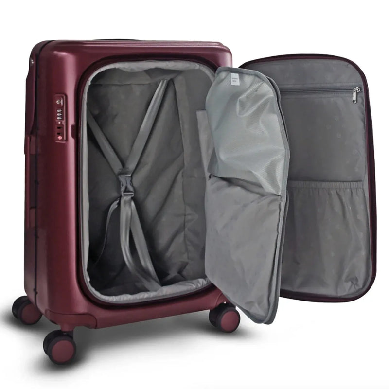 MiaMily 51 cm Ride-On Carry-on Plus Suitcase - Burgundy Red