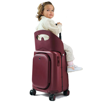 MiaMily 51 cm Ride-On Carry-on Plus Suitcase - Burgundy Red