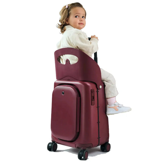MiaMily 51 cm Ride-On Carry-on Plus Suitcase - Burgundy Red