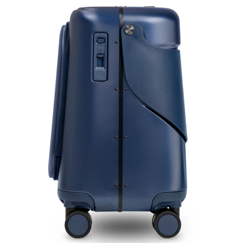 MiaMily 51 cm Ride-On Carry-on Plus Suitcase - Navy Blue