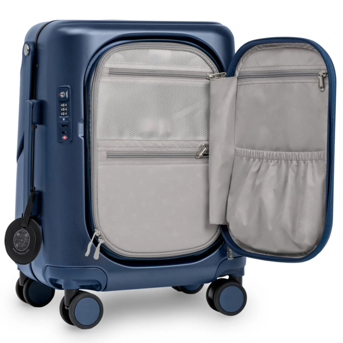 MiaMily 51 cm Ride-On Carry-on Plus Suitcase - Navy Blue