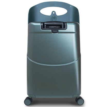 Double wheels and push button retractable handle