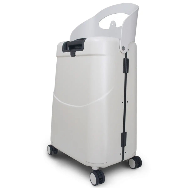 Built in seat support, great for multi use: child riding, portable seat for adults, bag storage