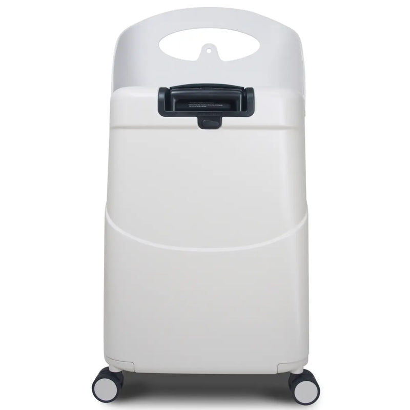 Double wheels and push button retractable handle