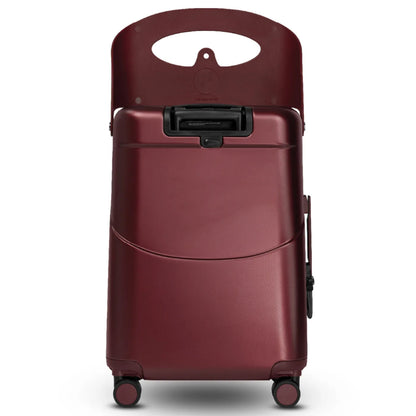 MiaMily 65 cm Ride-On Check-in Plus Suitcase - Burgundy Red
