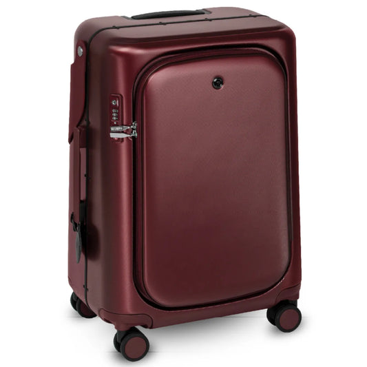 MiaMily 65 cm Ride-On Check-in Plus Suitcase - Burgundy Red
