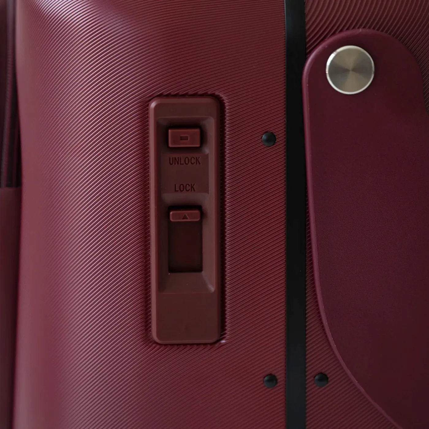 MiaMily 65 cm Ride-On Check-in Plus Suitcase - Burgundy Red
