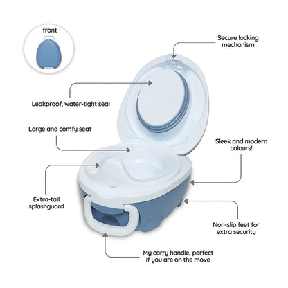 My Carry Potty Portable Travel Potty - Pastel Blue