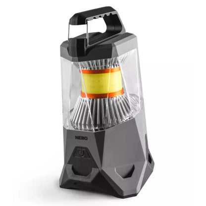 Rechargeable, 500 lumen lantern with multiple beam patterns, dimming, direct-to-red, Smart Power Control, and carabiner-style carry handle