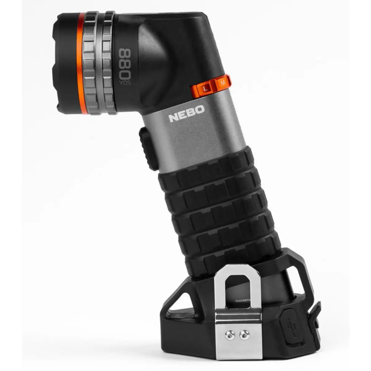 Anodized aircraft-grade aluminum and durable rubber body