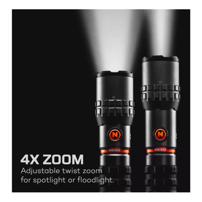 Nebo Slyde King 2K 2000 Lumen Rechargeable Flashlight - Black