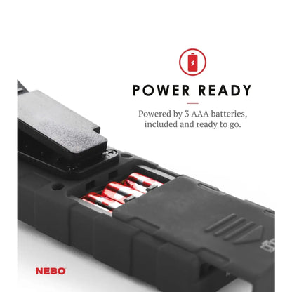 Nebo Tino 250 Lumen Pocket Torch - Black