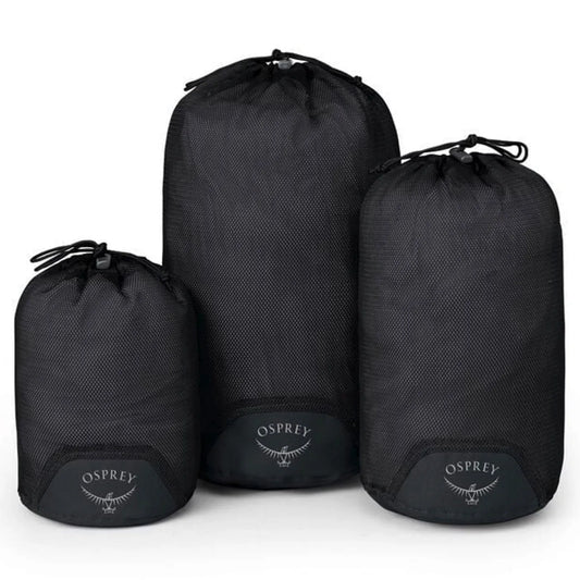 Osprey Daylite Mesh Stuff Sack 3 Piece Set - Black