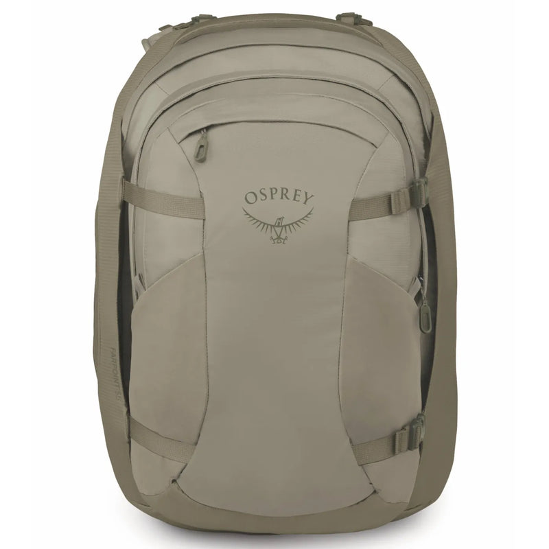 Osprey Farpoint 55L Travel Pack with Detachable Fairview 15L Day Pack - Sawdust Tan