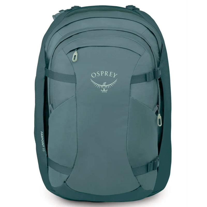 Osprey Farpoint 55L Travel Pack with Detachable Fairview 15L Day Pack - Cascade Blue/Torrent Blue