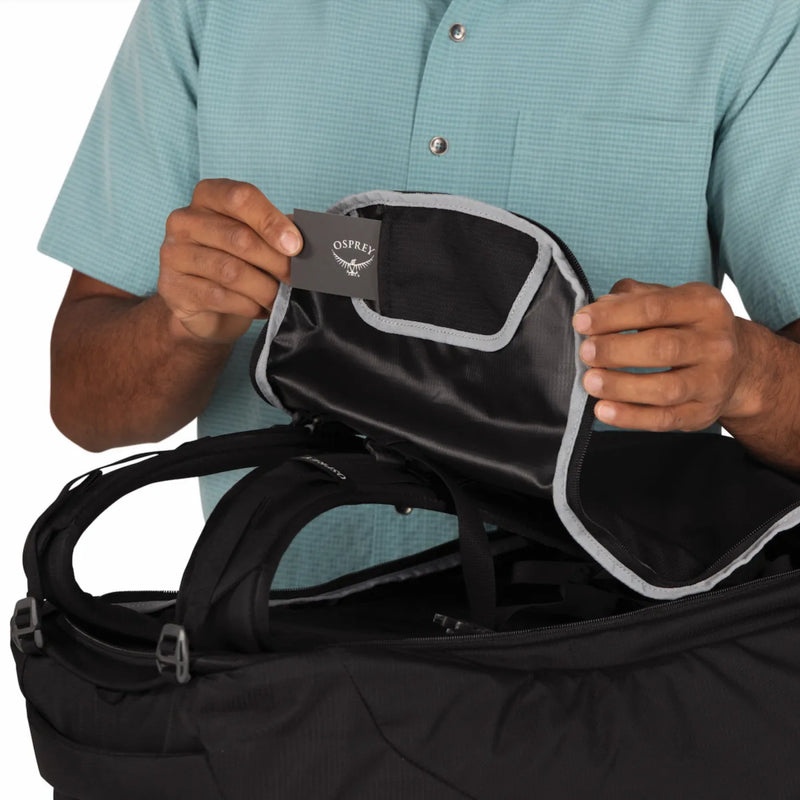 Osprey Farpoint 55L Travel Pack with Detachable Fairview 15L Day Pack - Black