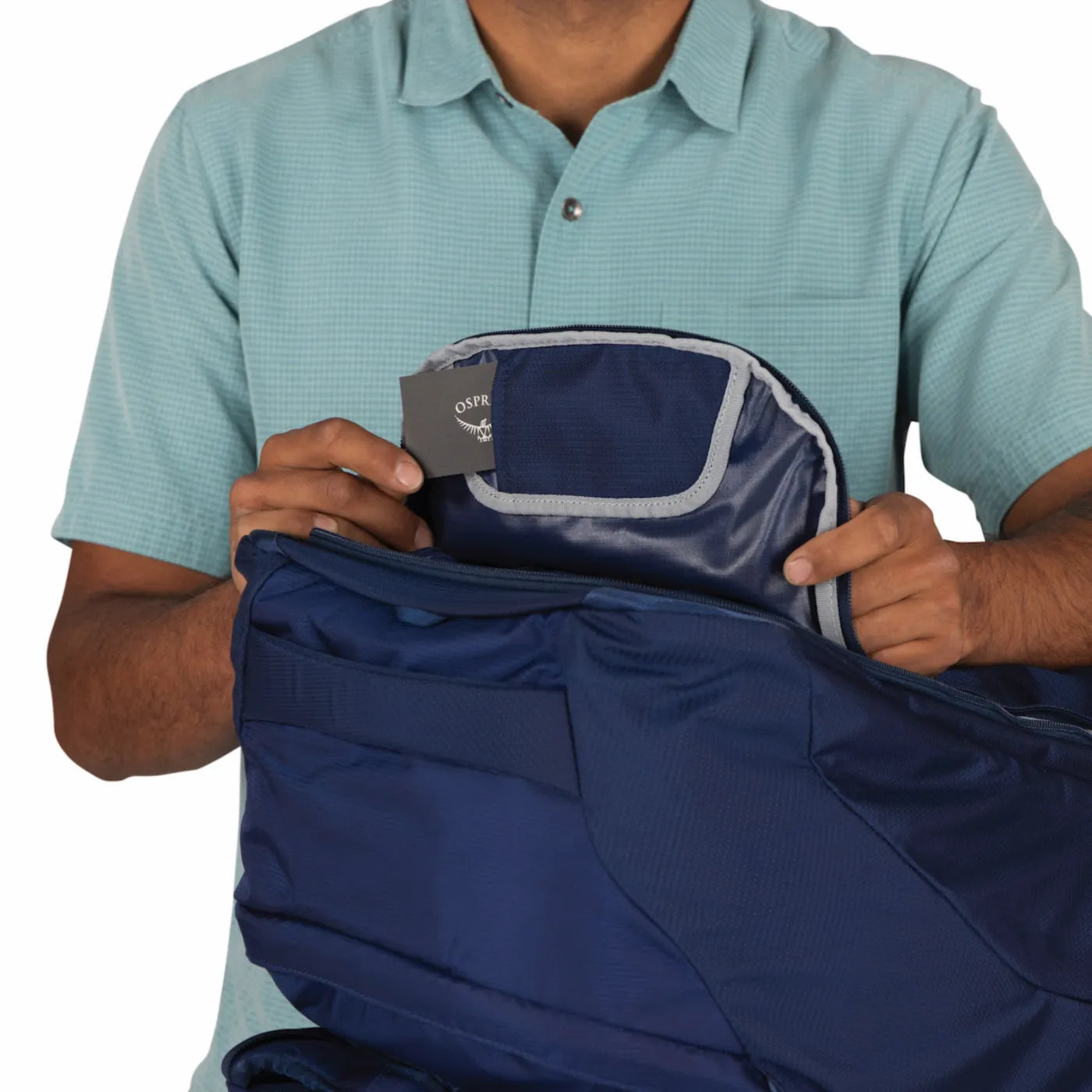 Osprey Farpoint 70L Travel Pack with Detachable Fairview Day Pack - Antique Blue