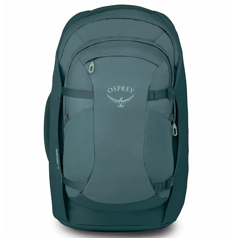 Osprey Farpoint 70L Travel Pack with Detachable Fairview Day Pack - Cascade Blue/Torrent Blue