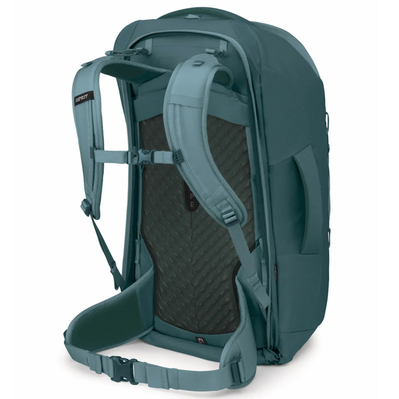 Osprey Farpoint 70L Travel Pack with Detachable Fairview Day Pack - Cascade Blue/Torrent Blue