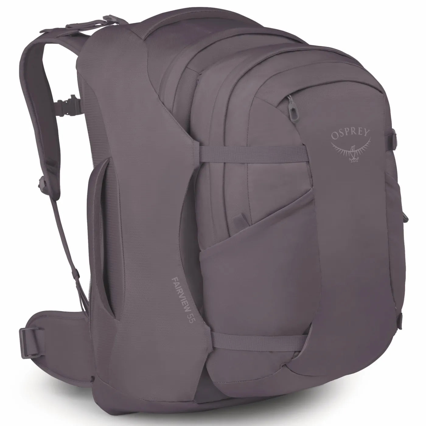 Gray osmo fairview 50 travel backpack with multiple compartments in osprey farview 55l travel pack for easy packing
