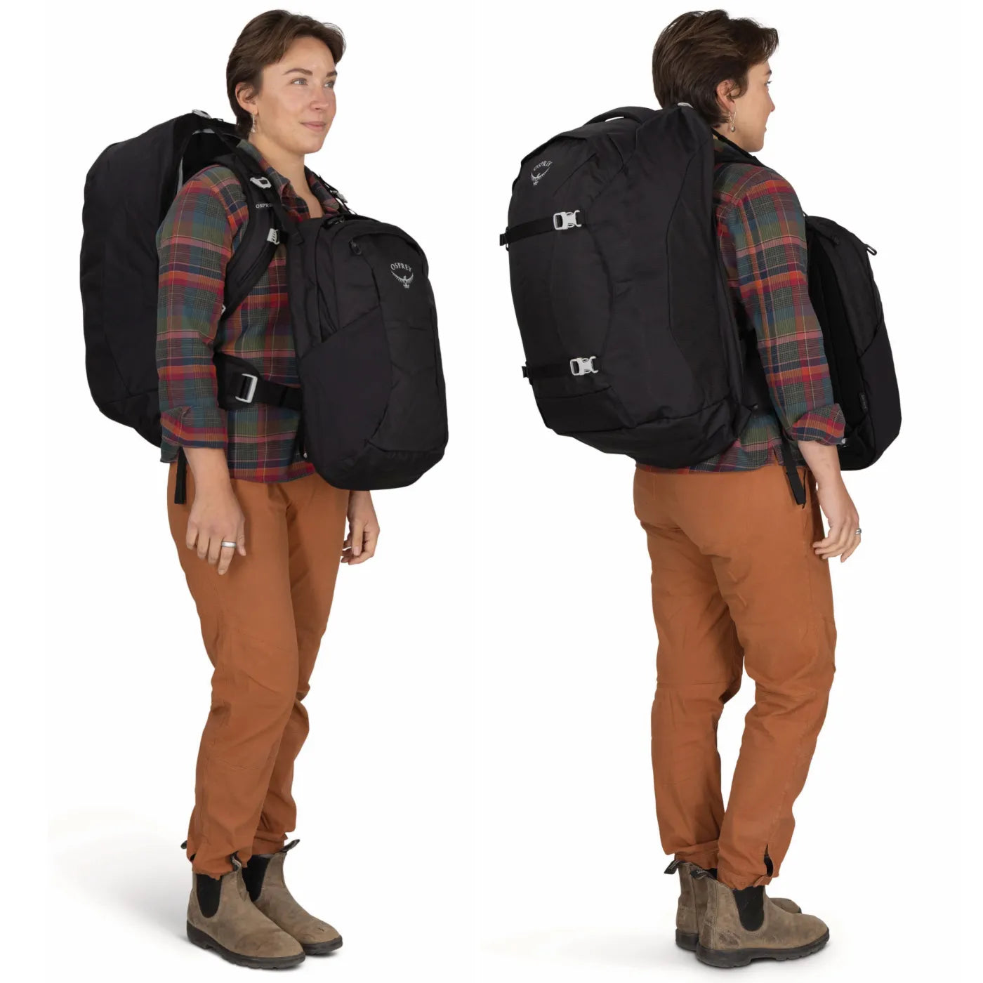 Osprey Farview 55L Women’s Travel Pack with Detachable Fairview Day Pack - Black