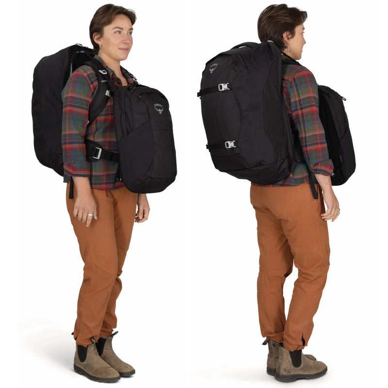 Osprey Farview 55L Women’s Travel Pack with Detachable Fairview Day Pack - Black