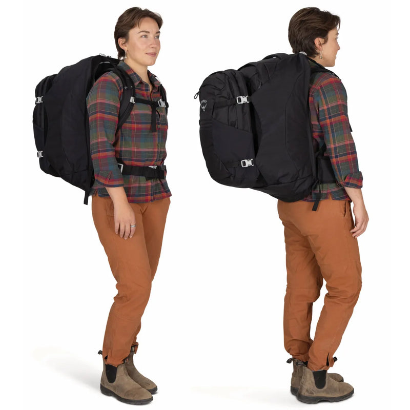 Osprey Farview 55L Women’s Travel Pack with Detachable Fairview Day Pack - Black
