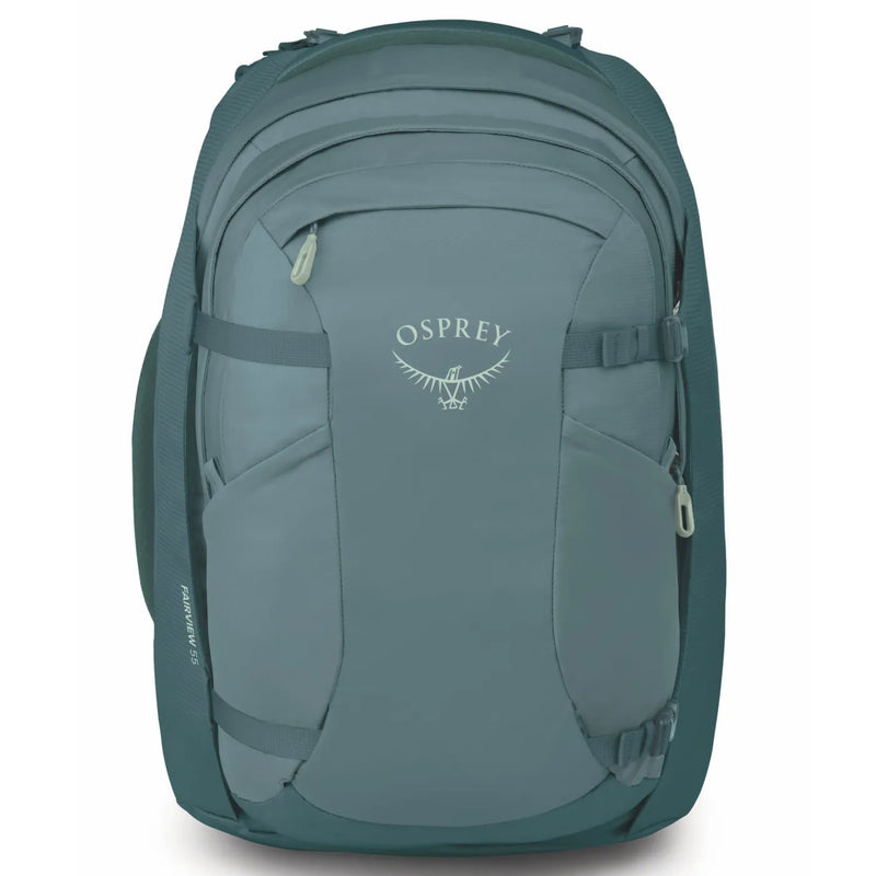 Osprey Farview 55L Women’s Travel Pack with Detachable Fairview Day Pack - Cascade Blue/Torrent Blue