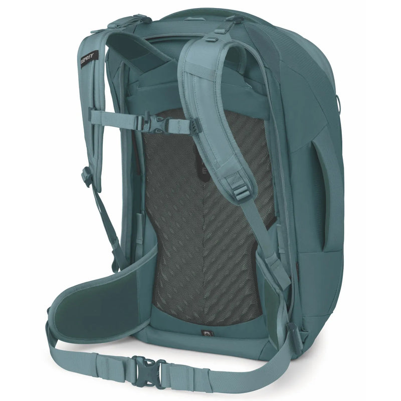 Osprey Farview 55L Women’s Travel Pack with Detachable Fairview Day Pack - Cascade Blue/Torrent Blue