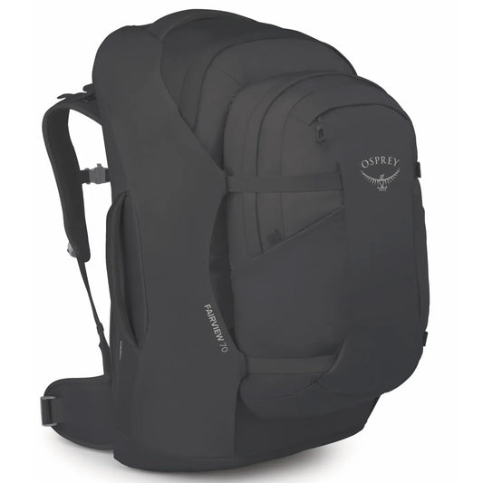 Osprey Farview 70L Travel Pack with Detachable Fairview Day Pack - Black
