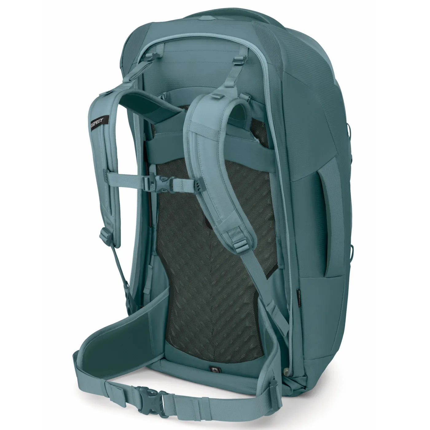 Osprey Farview 70L Women’s Travel Pack with Detachable Fairview Day Pack - Cascade Blue/Torrent Blue