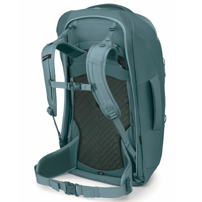 Osprey Farview 70L Women’s Travel Pack with Detachable Fairview Day Pack - Cascade Blue/Torrent Blue